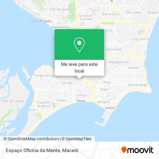 Espaço Oficina da Mente mapa