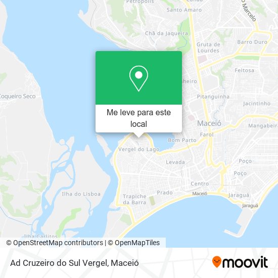Ad Cruzeiro do Sul Vergel mapa