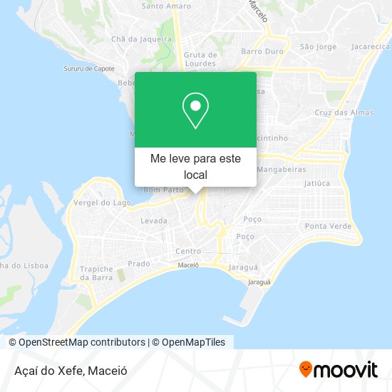 Açaí do Xefe mapa