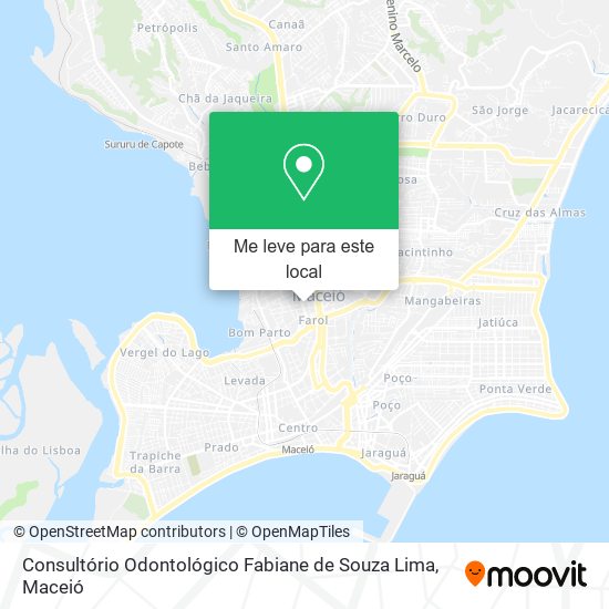 Consultório Odontológico Fabiane de Souza Lima mapa