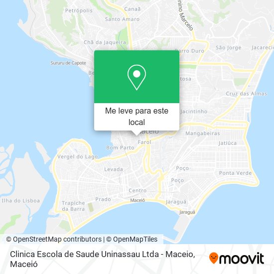 Clinica Escola de Saude Uninassau Ltda - Maceio mapa