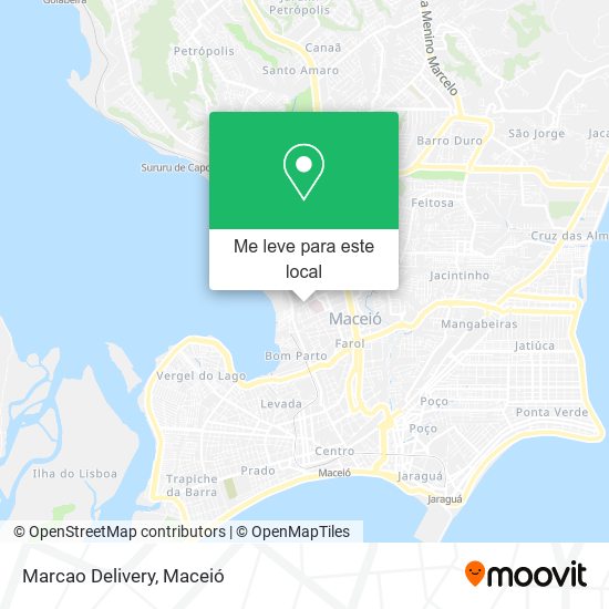 Marcao Delivery mapa