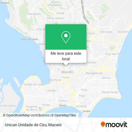 Unican Unidade de Ciru mapa