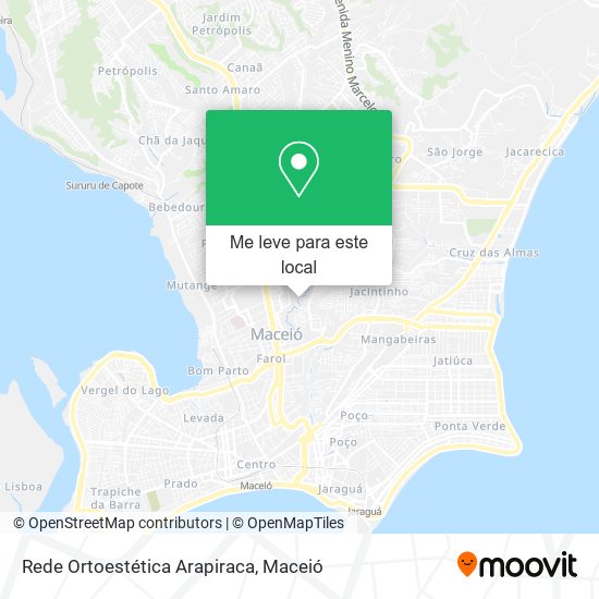 Rede Ortoestética Arapiraca mapa