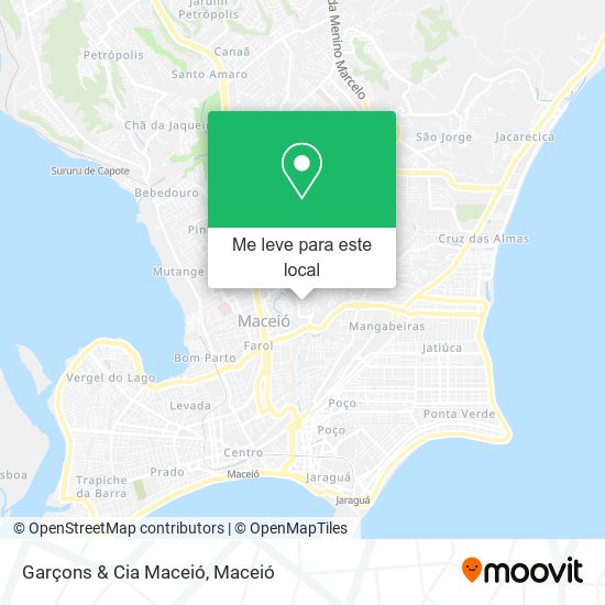 Garçons & Cia Maceió mapa