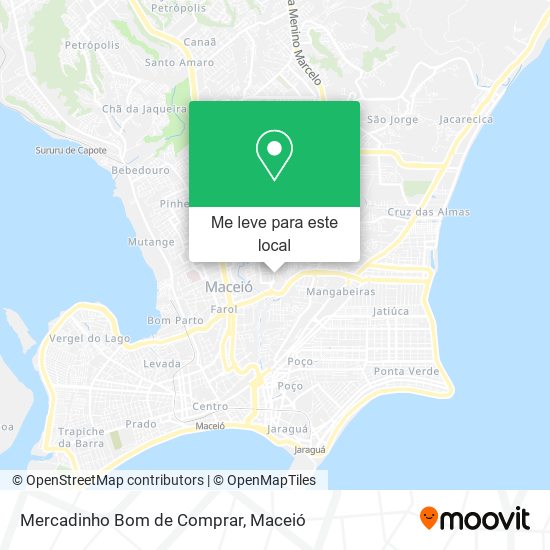 Mercadinho Bom de Comprar mapa