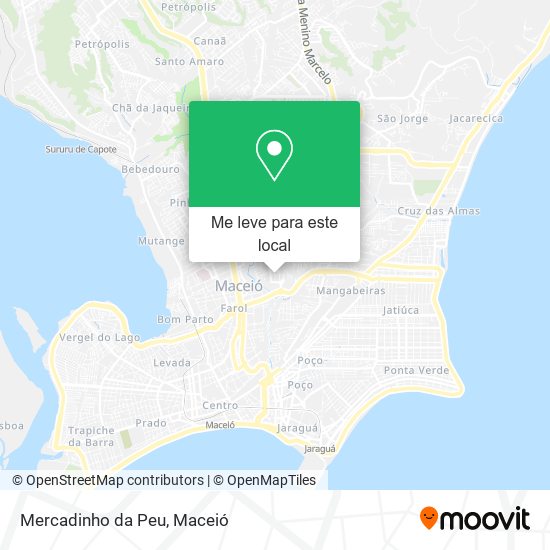 Mercadinho da Peu mapa