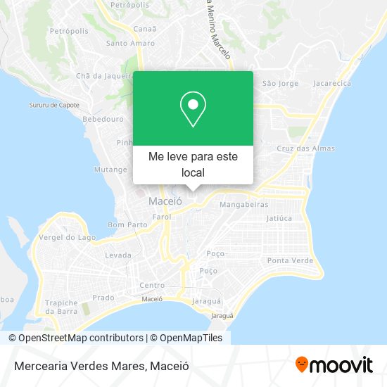 Mercearia Verdes Mares mapa