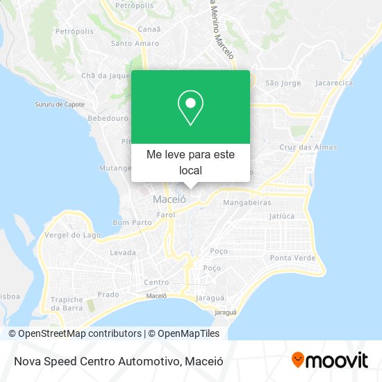 Nova Speed Centro Automotivo mapa