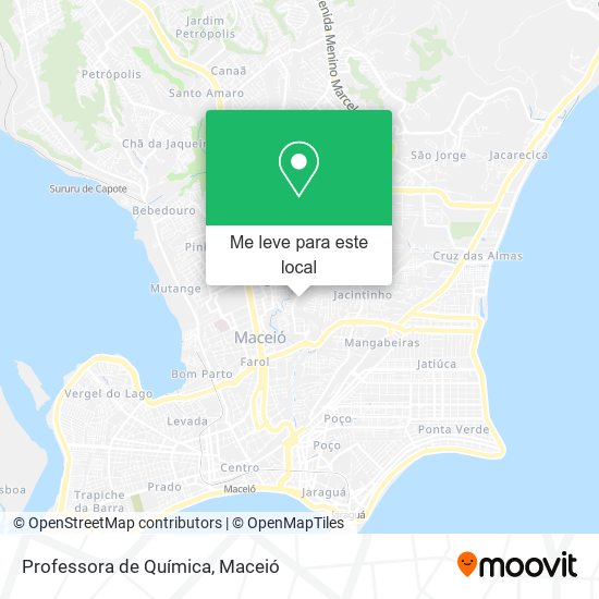 Professora de Química mapa