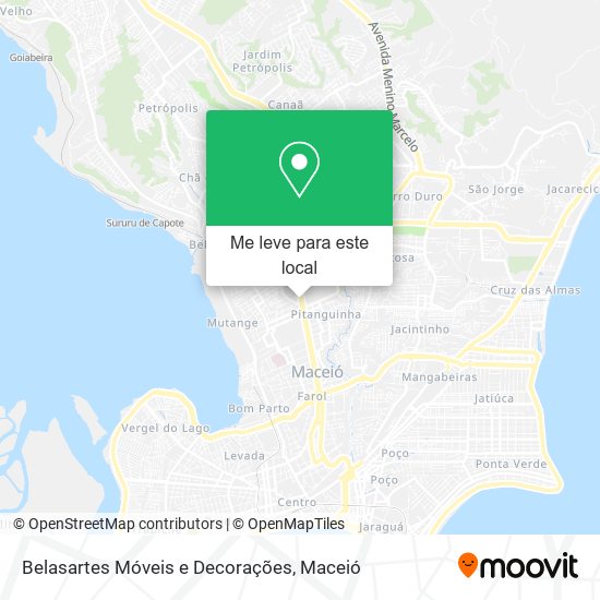 Belasartes Móveis e Decorações mapa