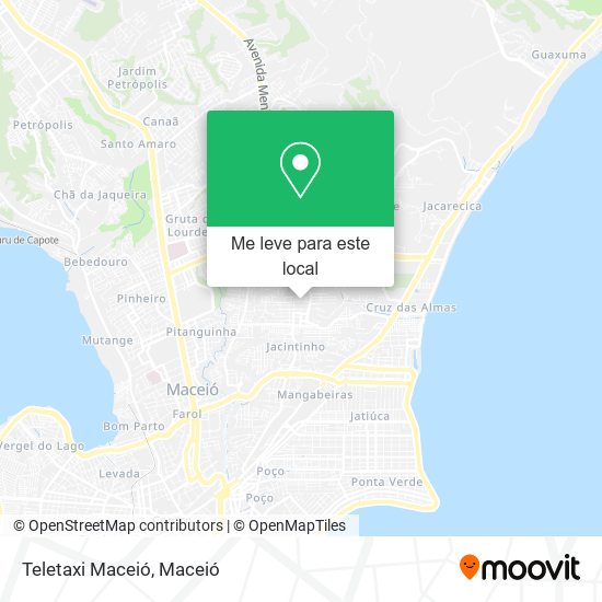 Teletaxi Maceió mapa