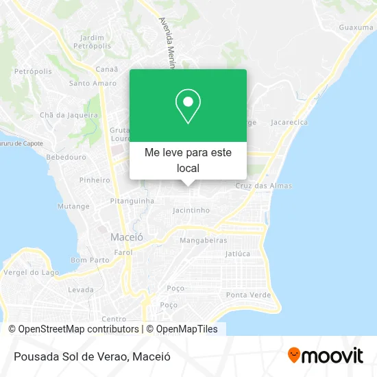 Pousada Sol de Verao mapa