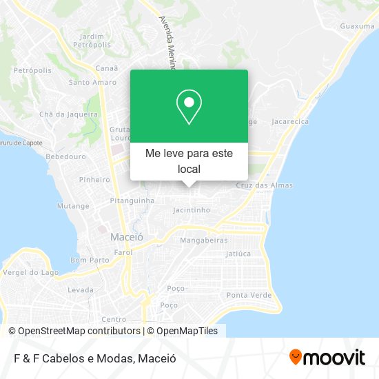 F & F Cabelos e Modas mapa