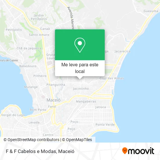 F & F Cabelos e Modas mapa