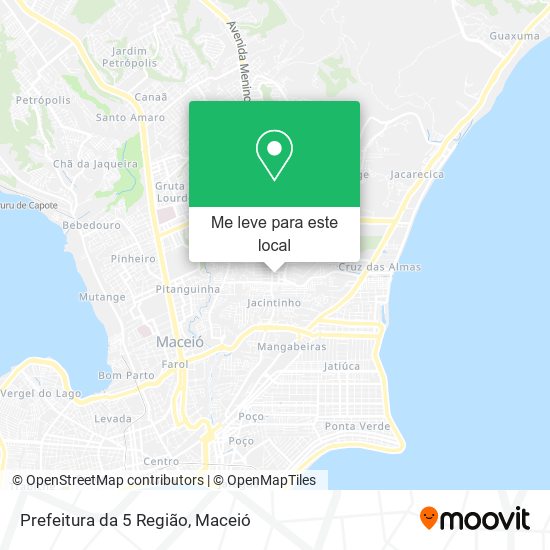 Prefeitura da 5 Região mapa