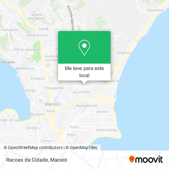Racoes da Cidade mapa