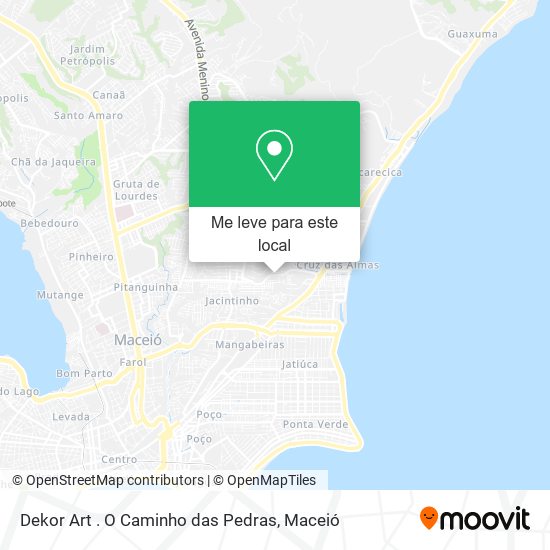 Dekor Art . O Caminho das Pedras mapa