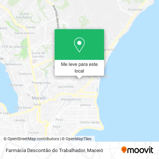 Farmácia Descontão do Trabalhador mapa