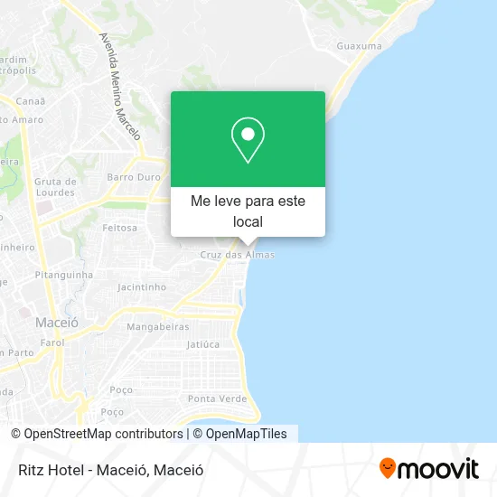 Ritz Hotel - Maceió mapa