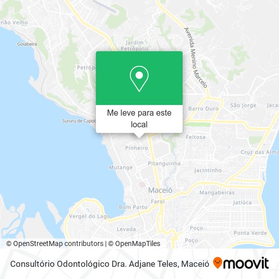 Consultório Odontológico Dra. Adjane Teles mapa