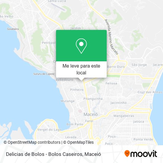 Delicias de Bolos - Bolos Caseiros mapa