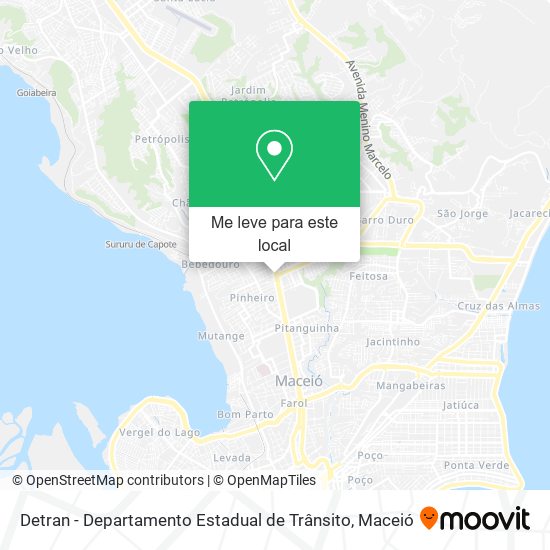 Detran - Departamento Estadual de Trânsito mapa