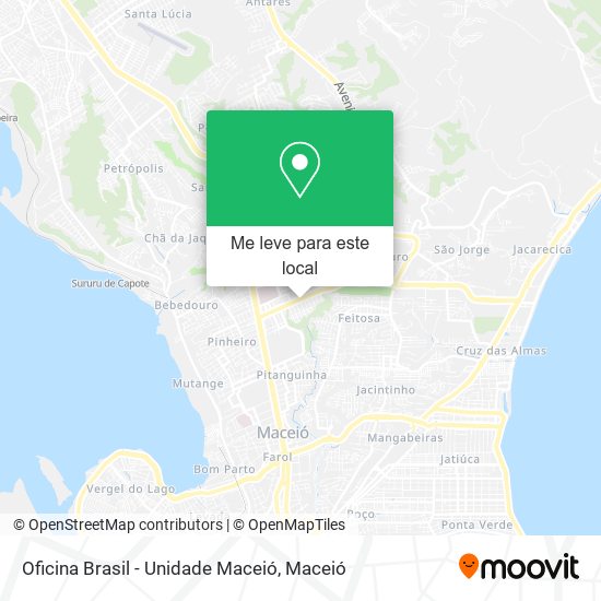 Oficina Brasil - Unidade Maceió mapa