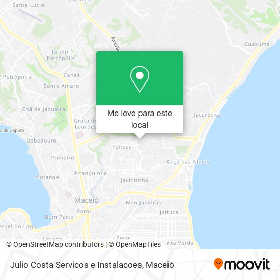 Julio Costa Servicos e Instalacoes mapa