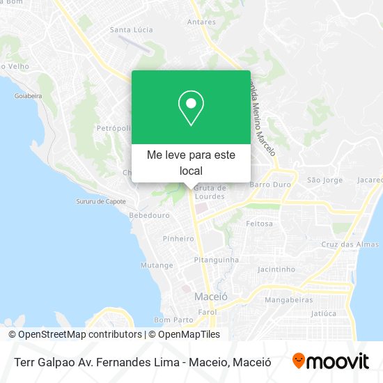 Terr Galpao Av. Fernandes Lima - Maceio mapa