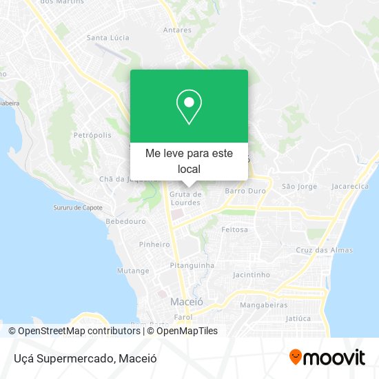 Uçá Supermercado mapa