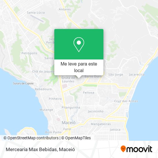 Mercearia Max Bebidas mapa
