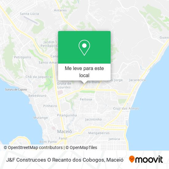 J&F Construcoes O Recanto dos Cobogos mapa