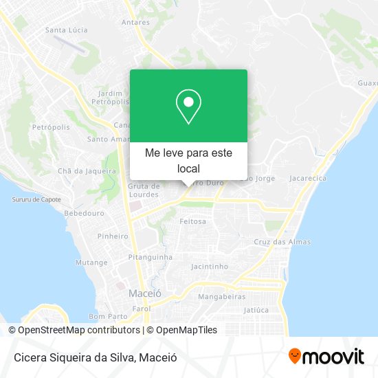 Cicera Siqueira da Silva mapa