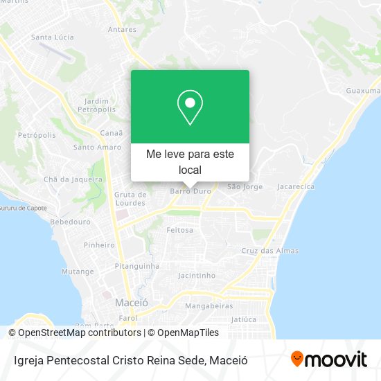 Igreja Pentecostal Cristo Reina Sede mapa
