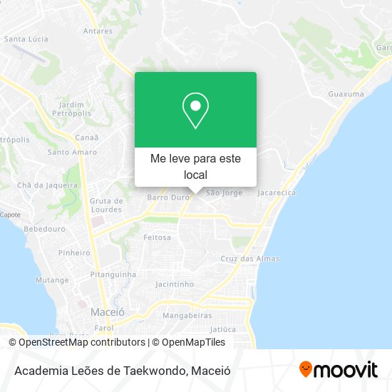 Academia Leões de Taekwondo mapa