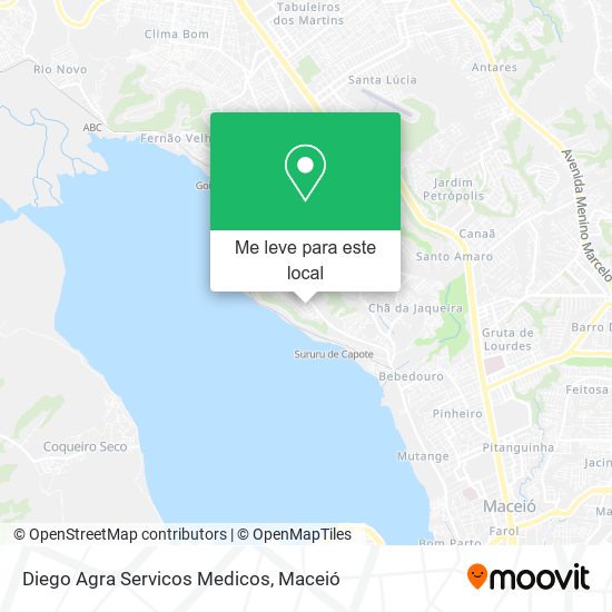 Diego Agra Servicos Medicos mapa