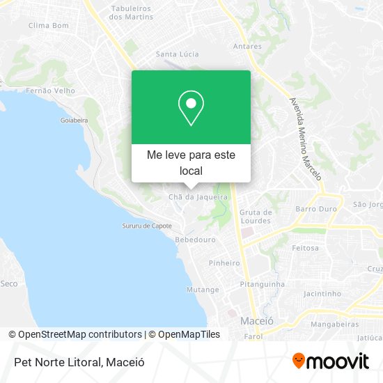Pet Norte Litoral mapa