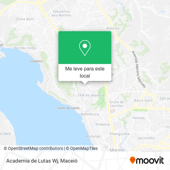 Academia de Lutas Wj mapa