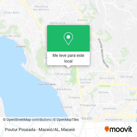 Poutur Pousada - Maceió/AL mapa