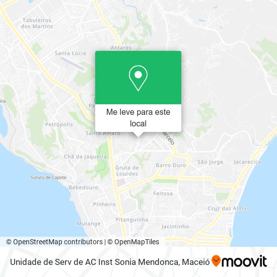 Unidade de Serv de AC Inst Sonia Mendonca mapa