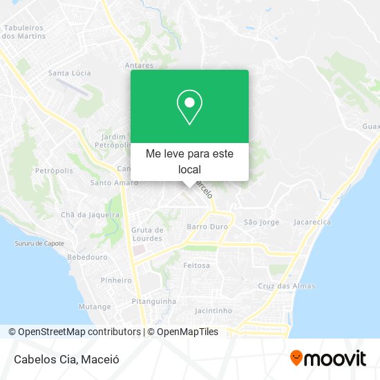 Cabelos Cia mapa