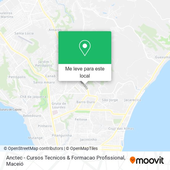 Anctec - Cursos Tecnicos & Formacao Profissional mapa