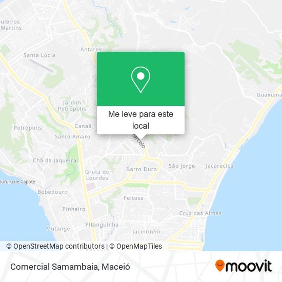 Comercial Samambaia mapa