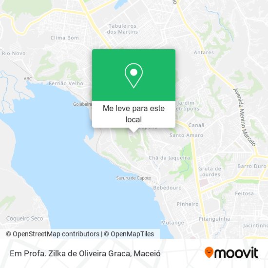 Em Profa. Zilka de Oliveira Graca mapa