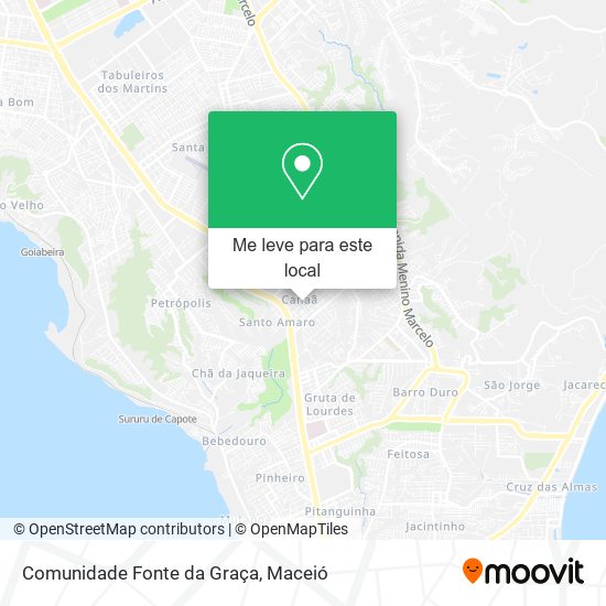 Comunidade Fonte da Graça mapa