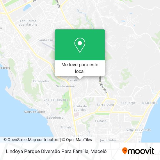 Lindóya Parque Diversão Para Família mapa