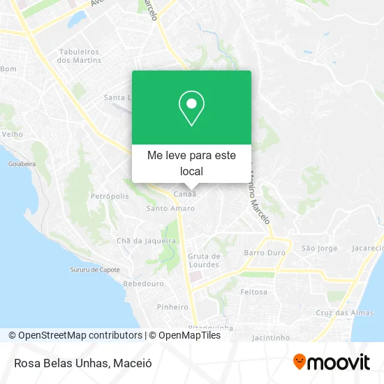 Rosa Belas Unhas mapa