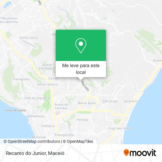 Recanto do Junior mapa