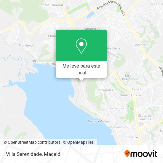 Villa Serenidade mapa
